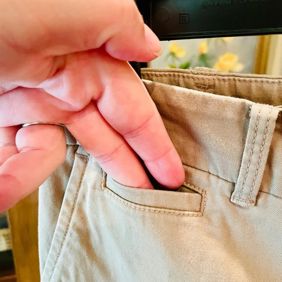 Talbots Petites The Perfect Chino straight leg flat front pants SZ 6P tan khaki - Picture 4 of 7